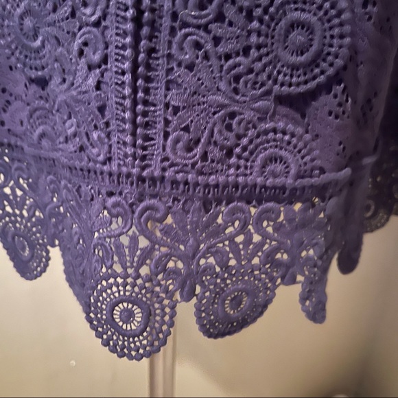 Laundry Women’s Navy Lace Overlay Dress SZ 2 - Picture 5 of 13